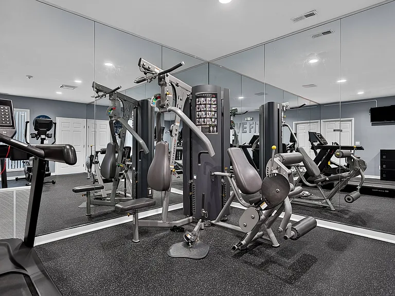Updated 24-hour fitness and wellness center at Westwood Village Apartments in Westland, MI.