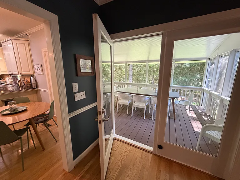 Screened-in porch (entrance from living room)
