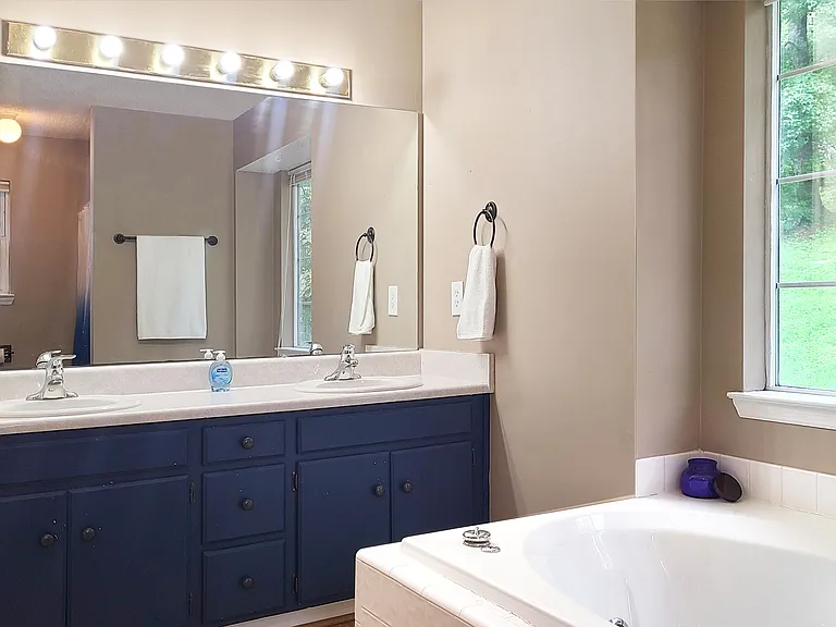Master Bath with Jacuzzi and Shower