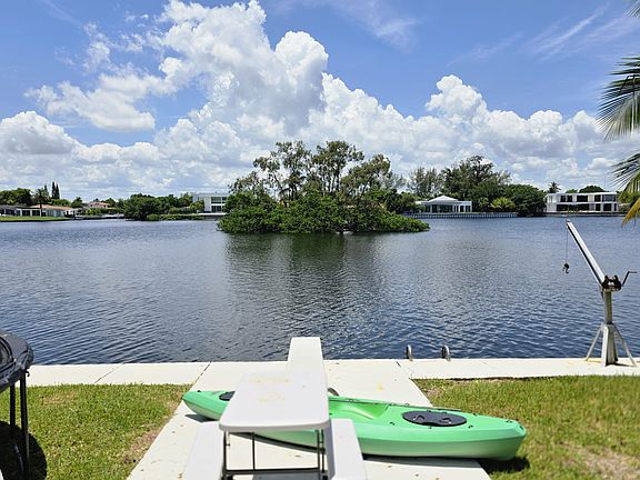 View of the island on the lake