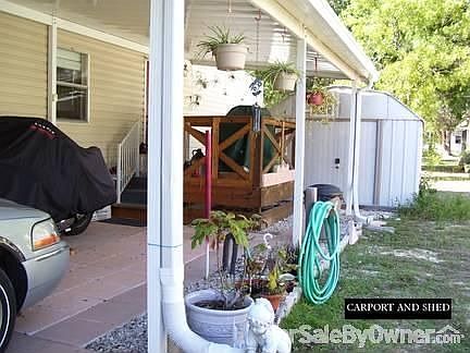 side carport and shed