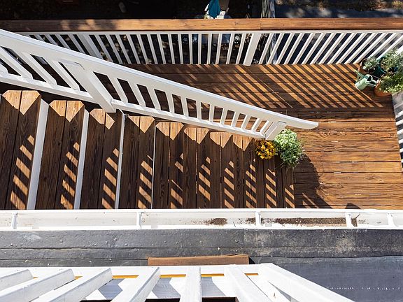 Back deck and entry