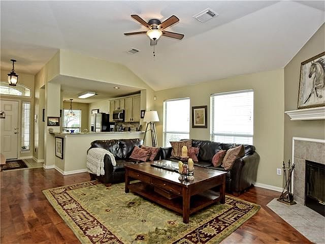 Living room and kitchen - perfect for gathering with friends and family