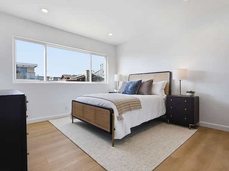 Bedroom 3 features full bathroom, large closet + storage room, and stunning ocean views.