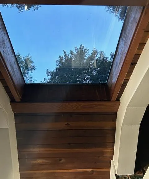 Skylight near front of cottage