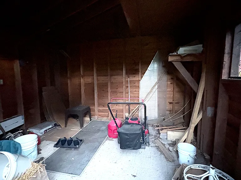 Inside Shared Shed