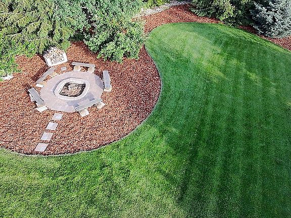 Fire pit seats 15 easily