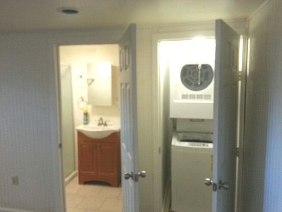 Basement bath and laundry