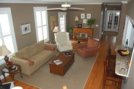 Living Room from Stairs to FROG