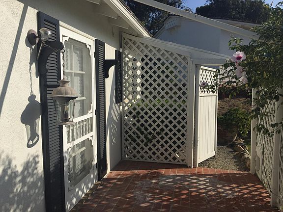 Private, gated entrance.