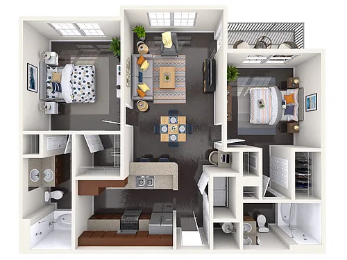 Floor plan Two Bedroom
