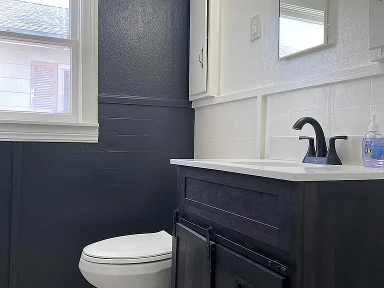 New vanity and toilet