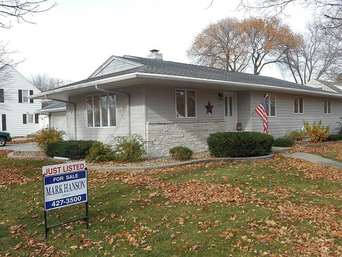 Front of home, gorgeous landscaping