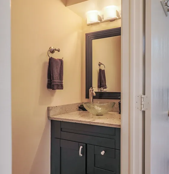 Half bath on 1st floor