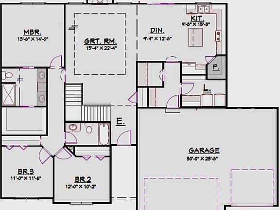 Upstairs floor plan