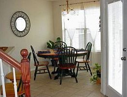 All wet areas tiled, kitchen, nook, bathrooms, laundry room. spiral stairway t