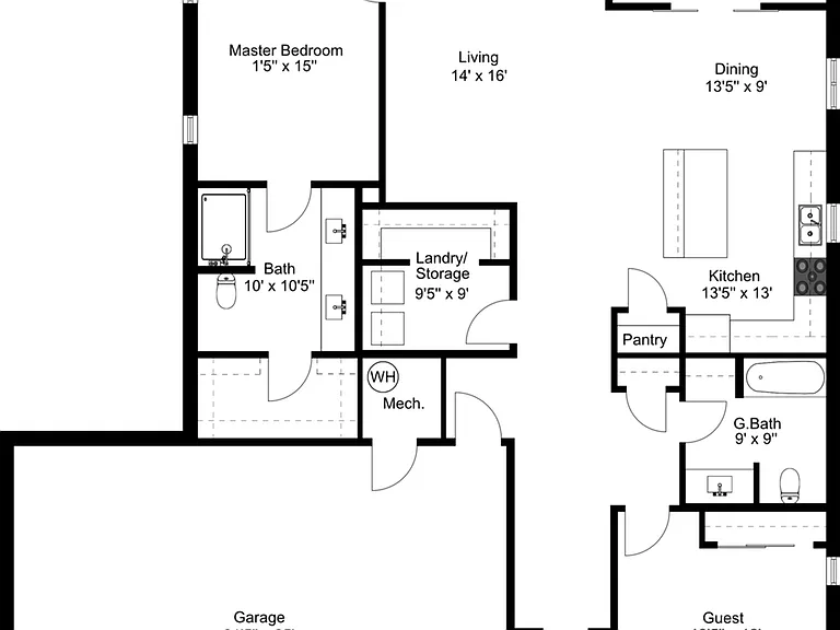 2 Bedroom B Deluxe 2 Bedroom B Deluxe