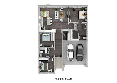 Floor plan 3 Bed 2 Bath