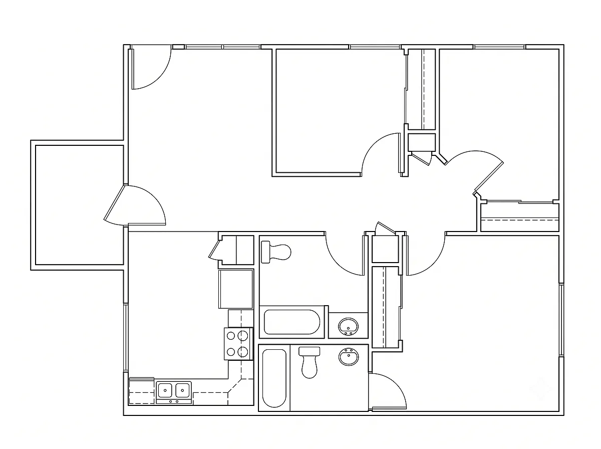 Floor plan 3 Bedroom