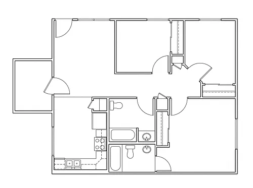 Floor plan 3 Bedroom