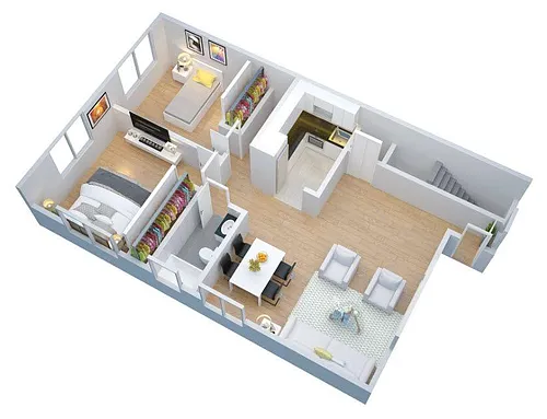 Floor plan 2 BEDROOM WELSH