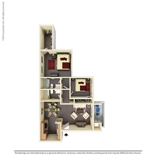 Floor plan 2x2C2