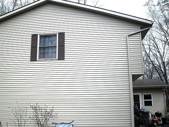 West side of the house