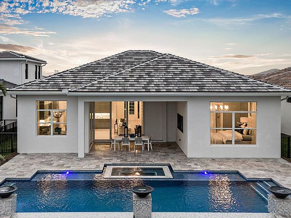 Rebecca Model Home Pool and Rear Exterior