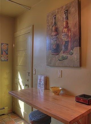 Attached Butcher Block Table