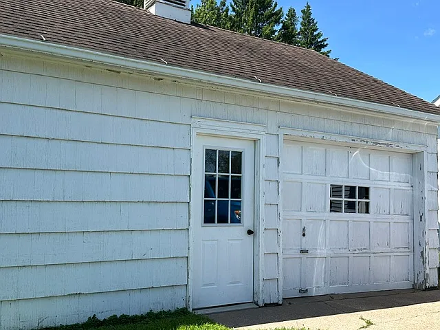 Exterior of garage. Soon to be made into 2 stall garage.