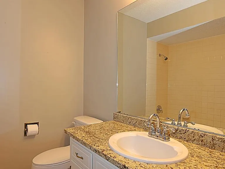 Luxury Main Bath, Granite, New Flooring, Cabinets, Sink, Fau