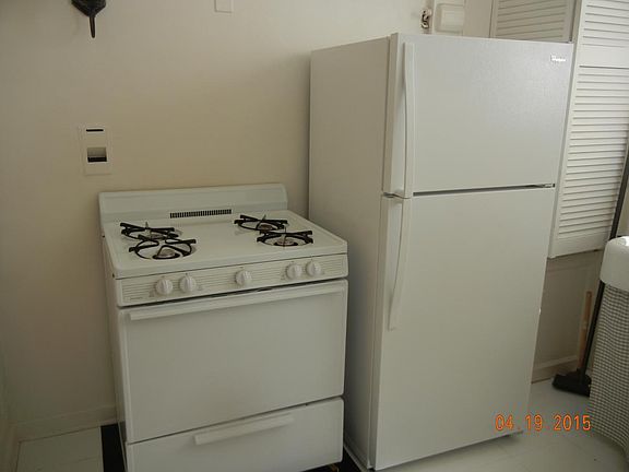 stove and fridge