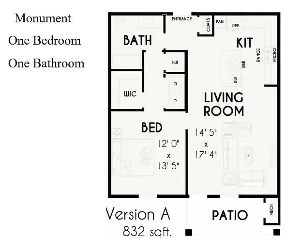 Floor plan The Monument