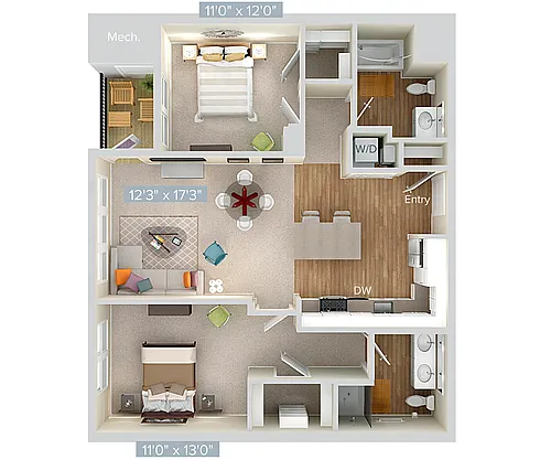 Floor plan B1-A-sc2-1093