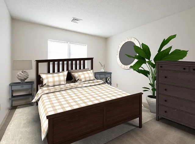 Virtually Staged Bedroom