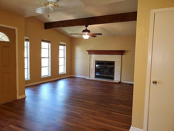 living room with fireplace