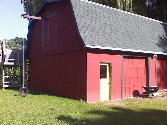 2-Story garage with workshop