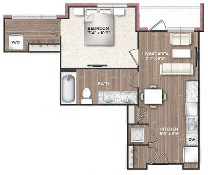 Floor plan 1H