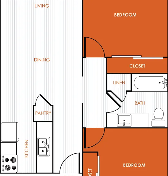 2x1 Floorplan Diagram