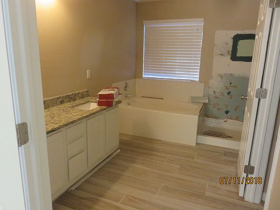 New Tile Floor Tub Bath