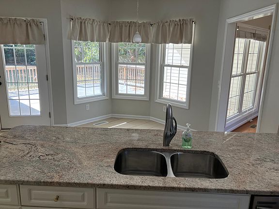 Kitchen sink view to back yard