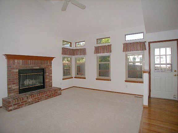 Family Room with Fireplace Off Kitchen