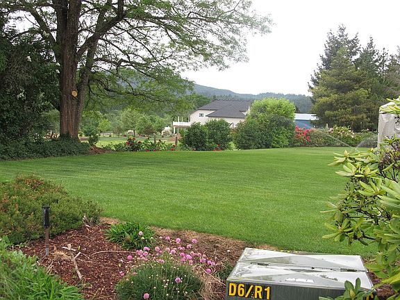 large yard w sprinkler sys