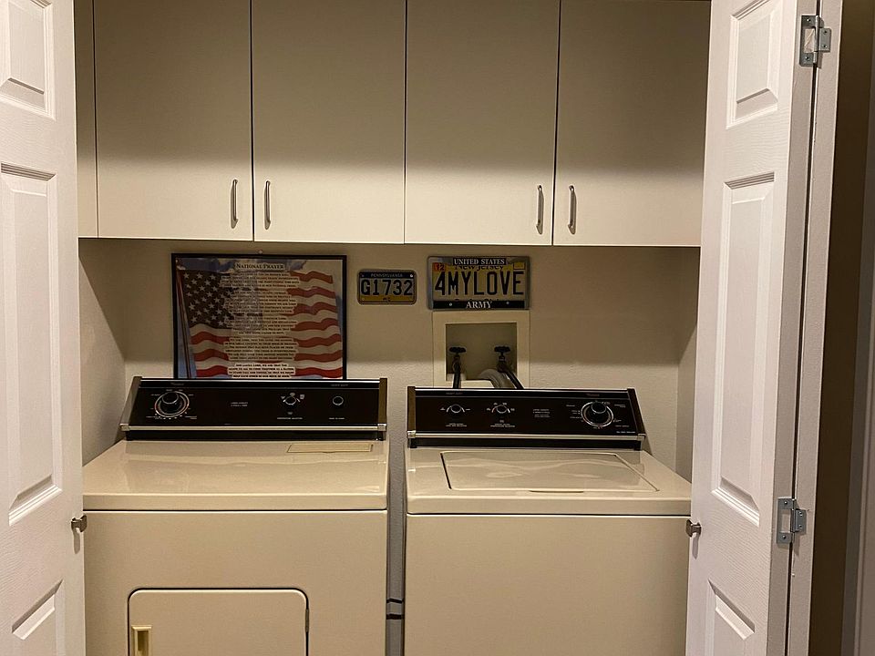 Full sized washer and dryer.