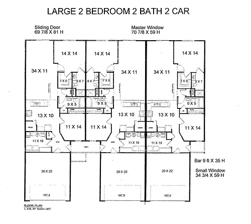 Floor plan Large Unit
