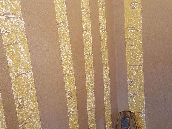 Front entry way wall