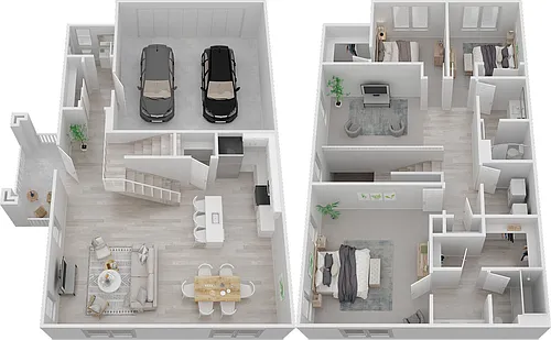 Floor plan 3 Bed 2.5 Bath