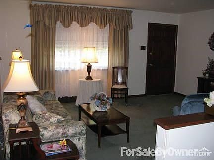 from living room into dining area