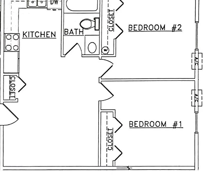 2 Bed 1 Bath | 645 sqft