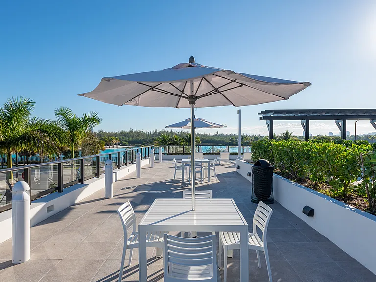 Relax above it all with panoramic lagoon views